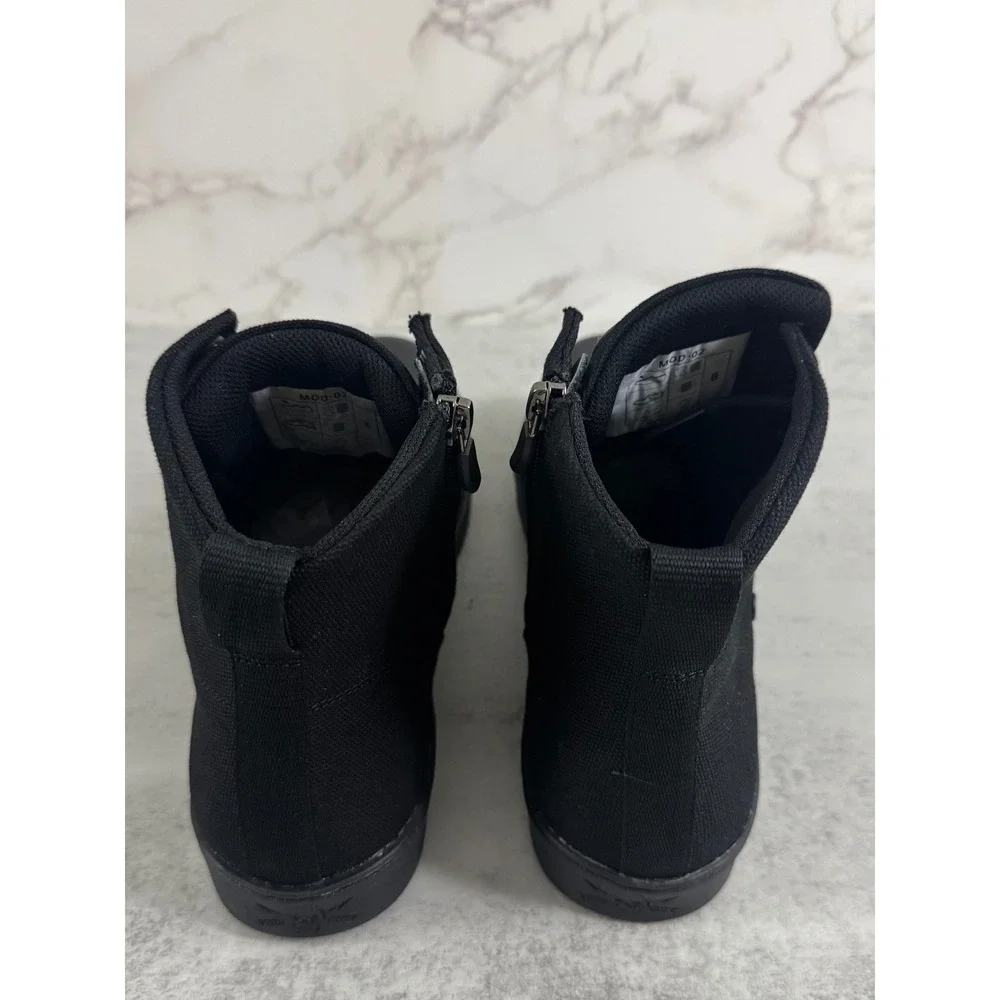 Woobies MOD-2 Black Tactical High‎ Top Side Zip Shoes Mens Size 8